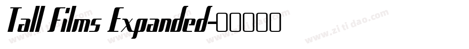 Tall Films Expanded字体转换
